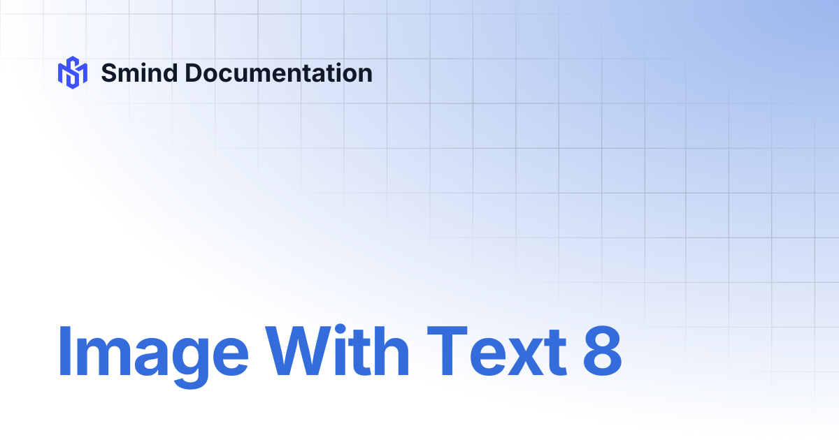 Image With Text 8 | Smind Documentation
